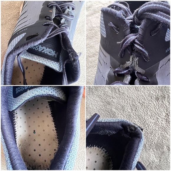 Hoka One One Arahi 3 Road Running Comfort Sneaker Shoe Allure Mood Indigo Blue - Picture 15 of 16
